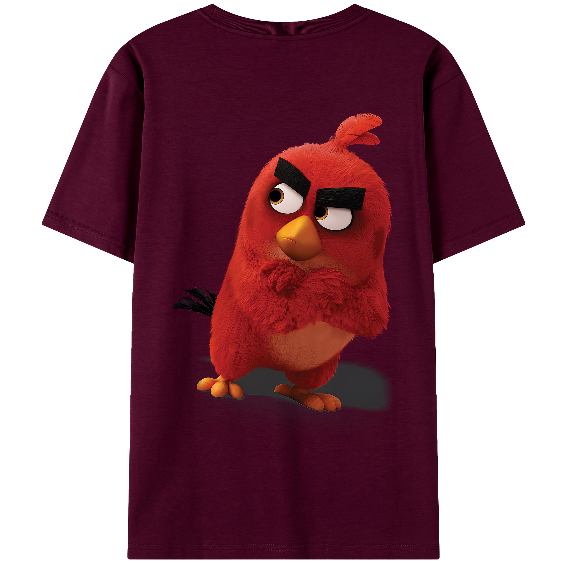 （画像用） Angry Birds アングリーバード レディース半袖Tシャツ(バックプリント)